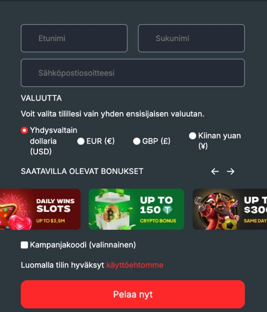 Rekisteröityminen